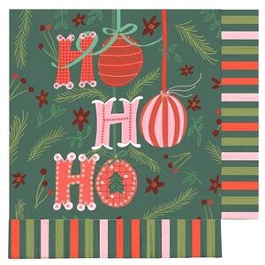 NEW Slant Collections Ho Ho Ho Christmas Napkins!